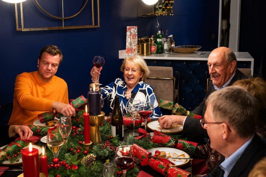 Christmas meal with family