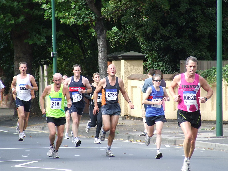 Runners taking part in the Nottingham Running Festival